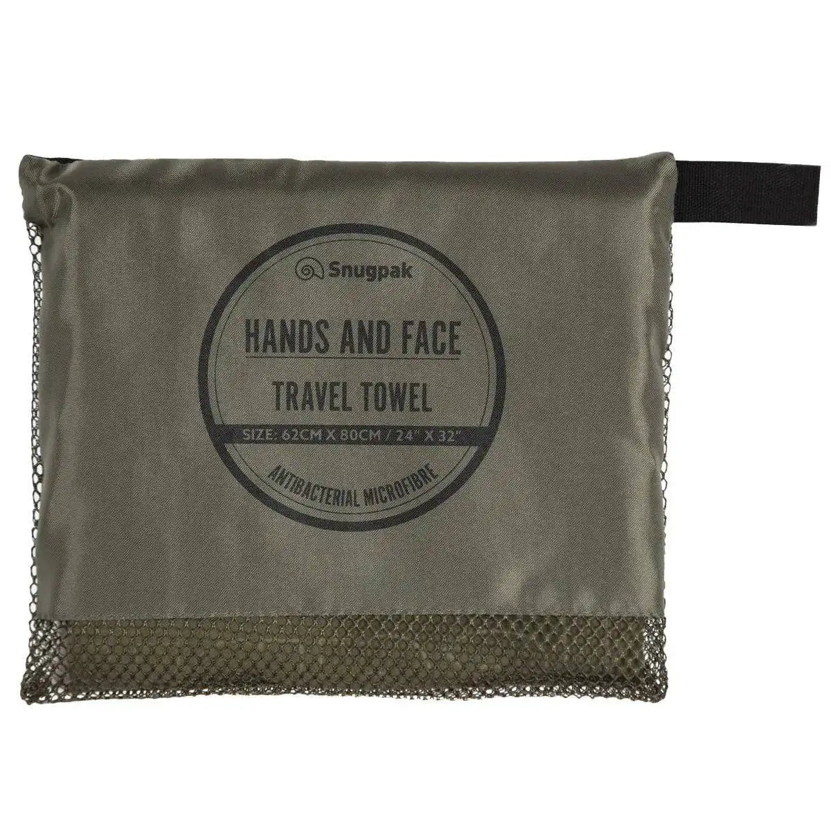 Snugpak Hands and Face Towel Olive - John Bull Clothing  from  John Bull Clothing 