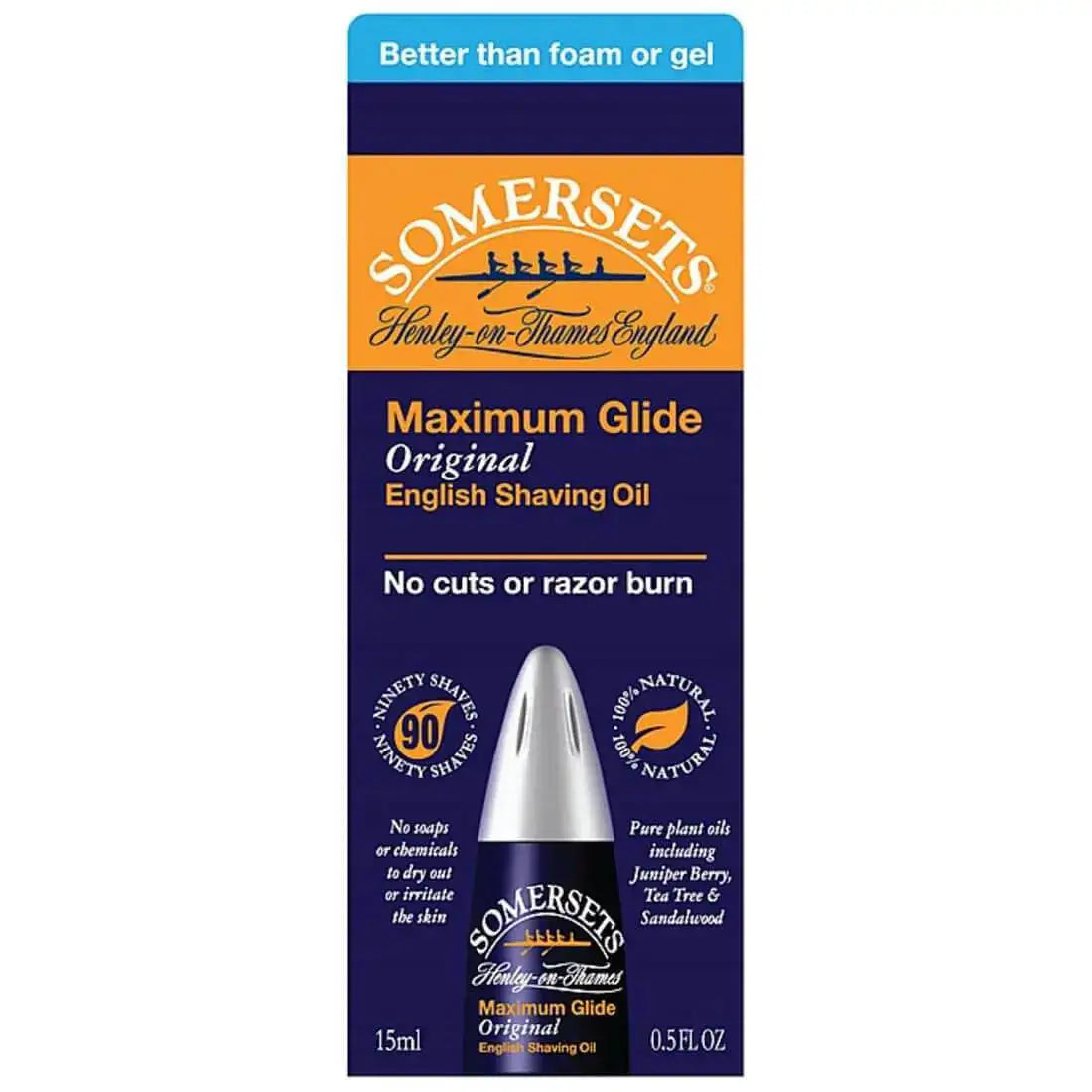 Somersets Shaving Oil Maximum Glide 15ml - John Bull Clothing  from  John Bull Clothing 
