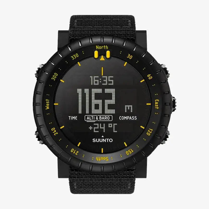 Suunto Core All Black Tactical GPS Watch - John Bull Clothing Yellow from  John Bull Clothing 