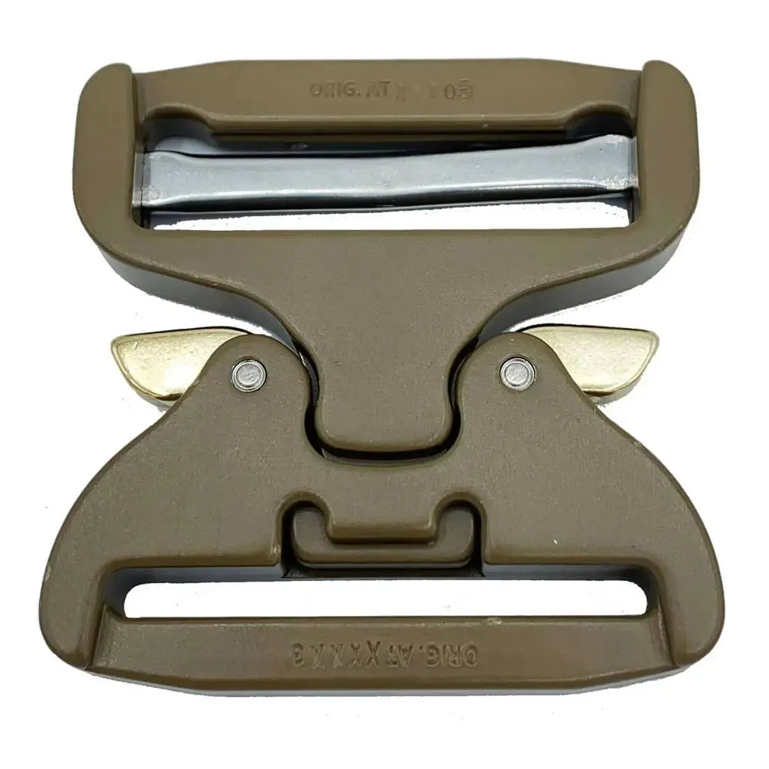 AustriAlpin 50mm 2 Coyote Brown Cobra Buckle - Male Adjust XL Clips  FY50CVF-XL