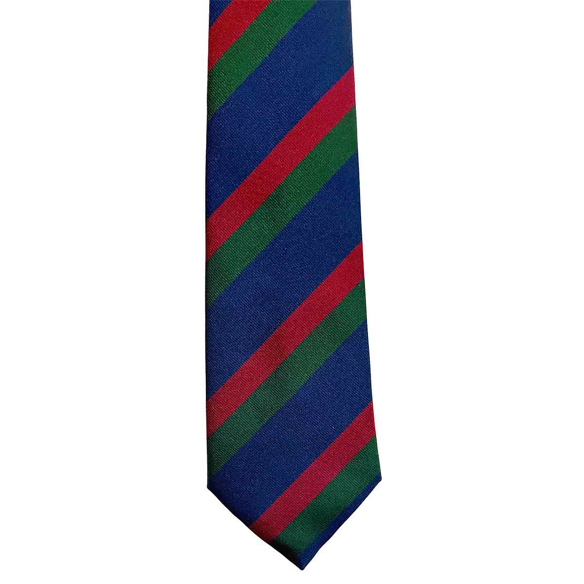Black Watch Royal Highland Striped Polyester Regimental Tie - John Bull Clothing