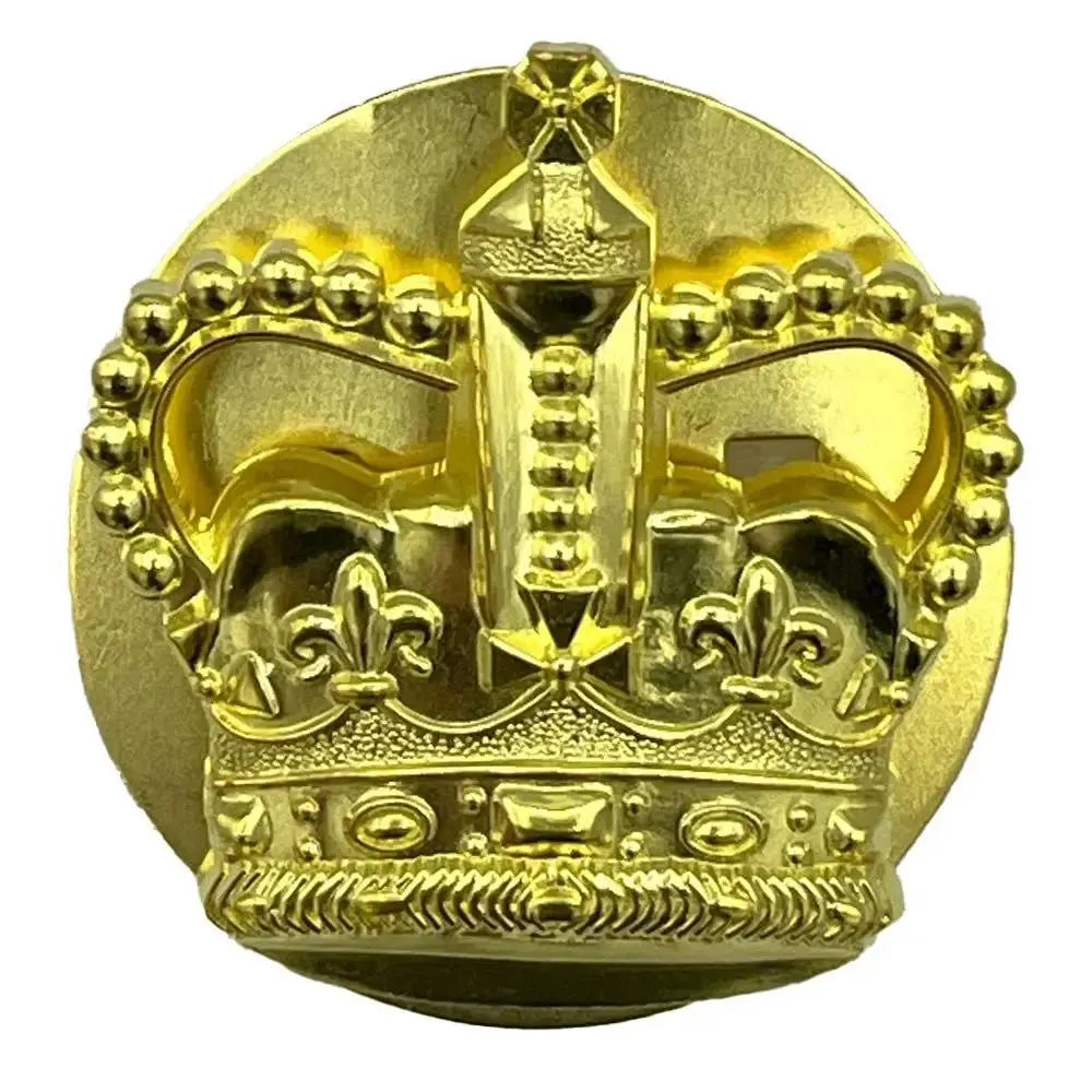 British Army WO2 Brass Crown with Backing Plate | John Bulls
