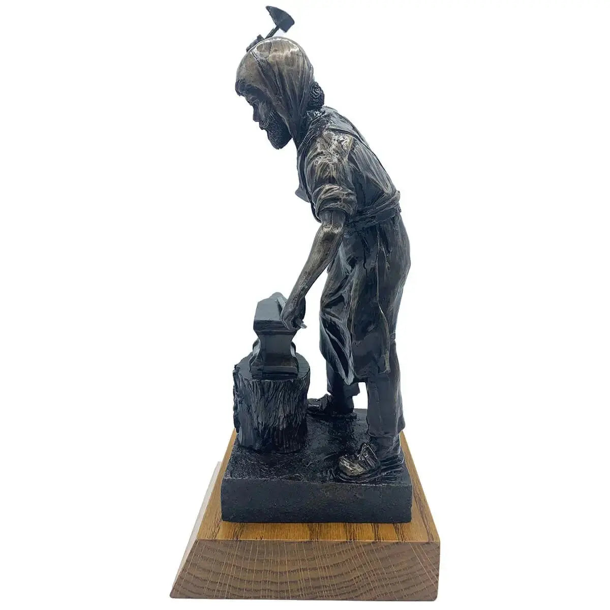 Bronze Resin St Eligius Blacksmith Statue - John Bull Clothing