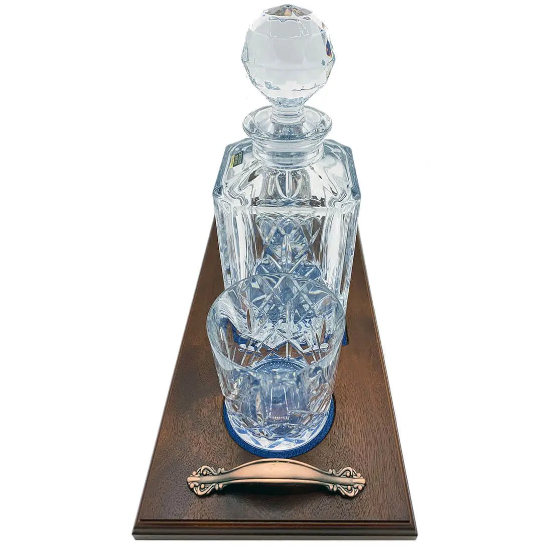Crystal Whisky Decanter Set with 2 Glasses - John Bull Clothing