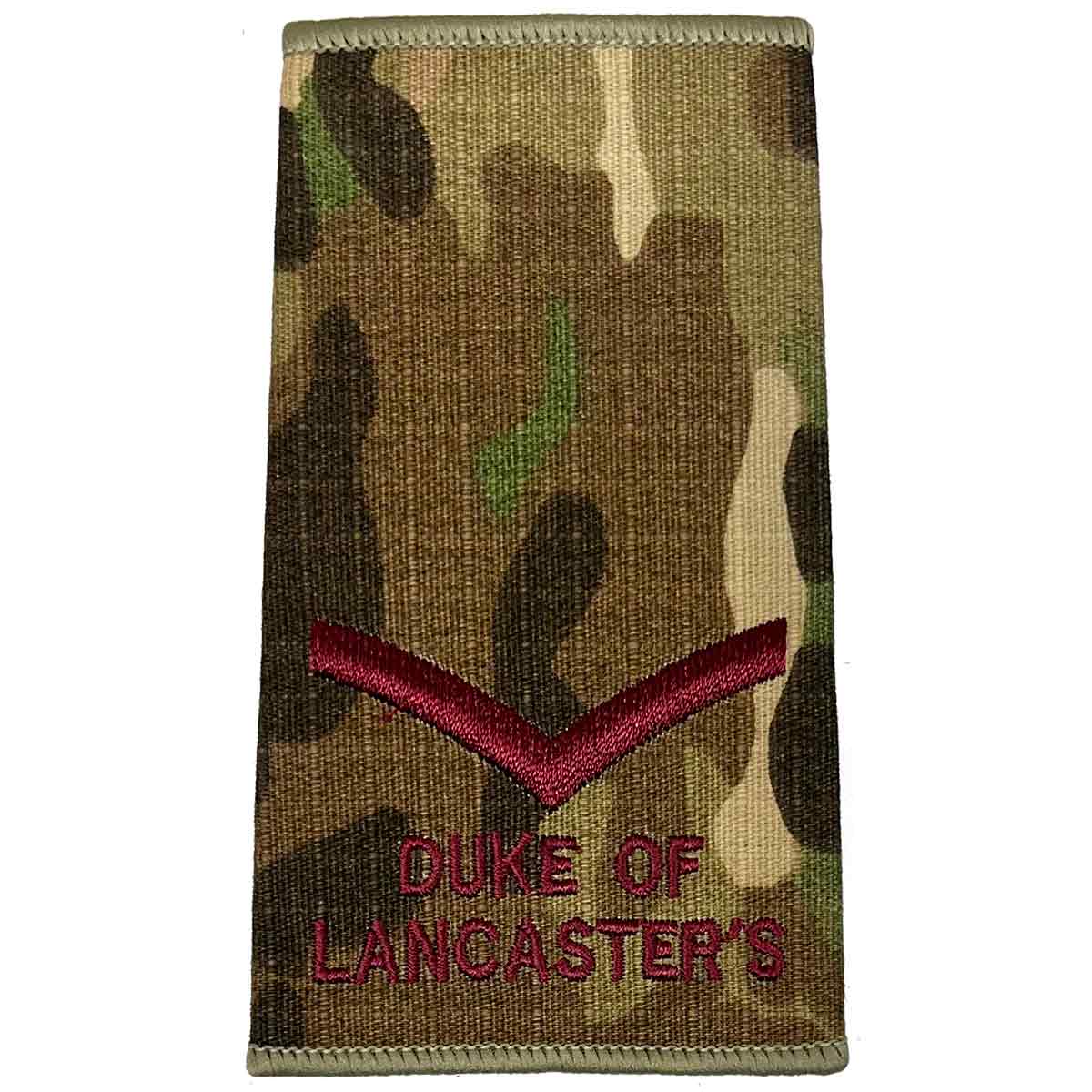 Duke of Lancasters Multicam Rank Slides (Pair) - John Bull Clothing