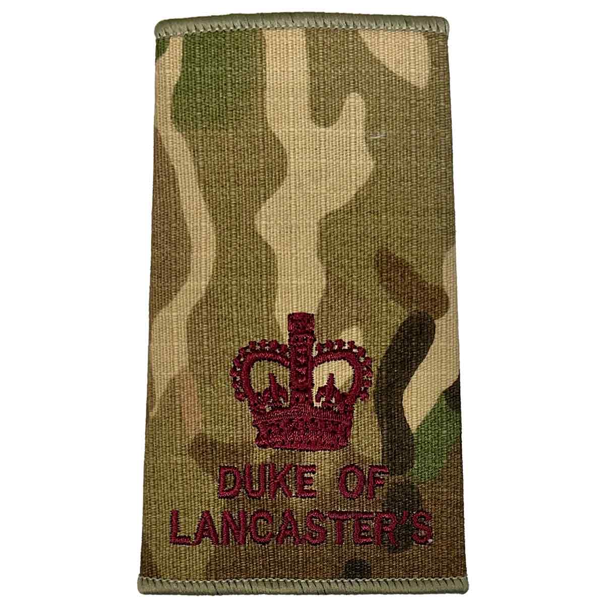 Duke of Lancasters Multicam Rank Slides (Pair) - John Bull Clothing