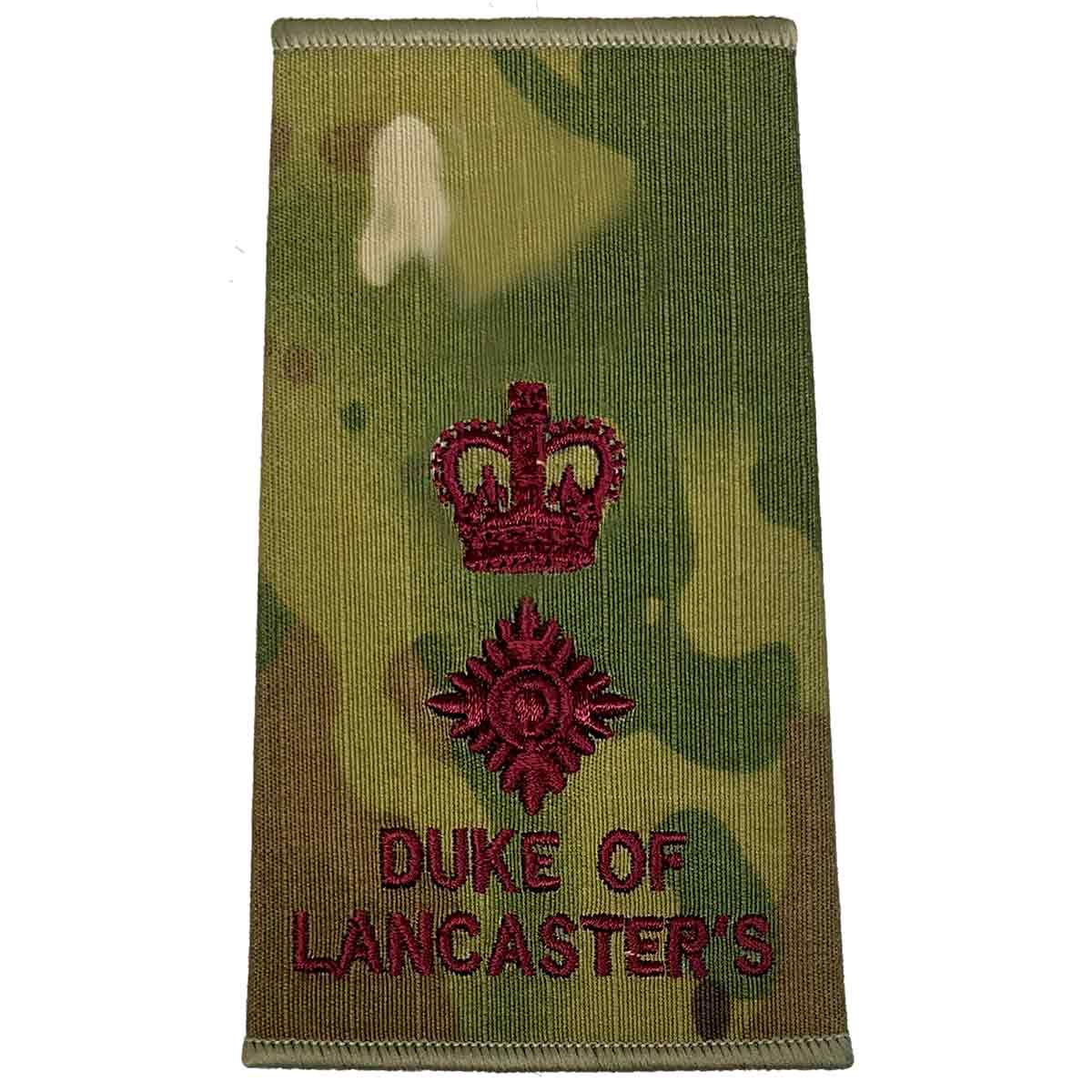 Duke of Lancasters Multicam Rank Slides (Pair) - John Bull Clothing