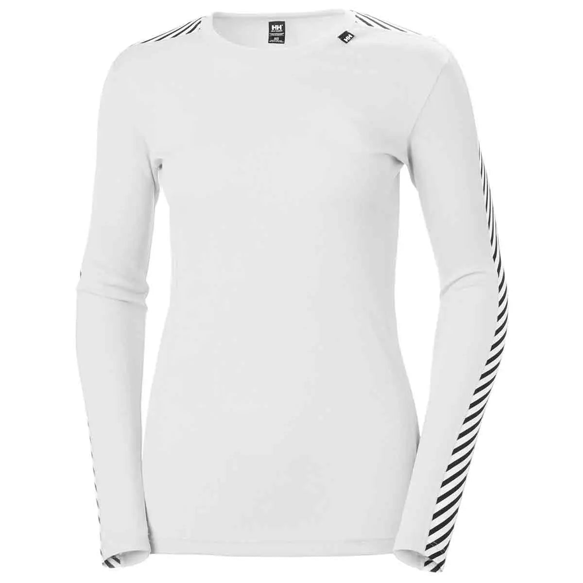 Helly Hansen Womens Lifa Stripe Long Sleeve Crew Base Layer - John Bull Clothing