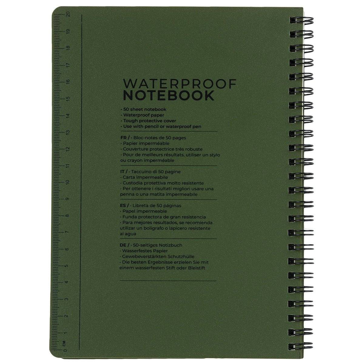 Highlander A5 Waterproof Notebook Olive Green - John Bull Clothing