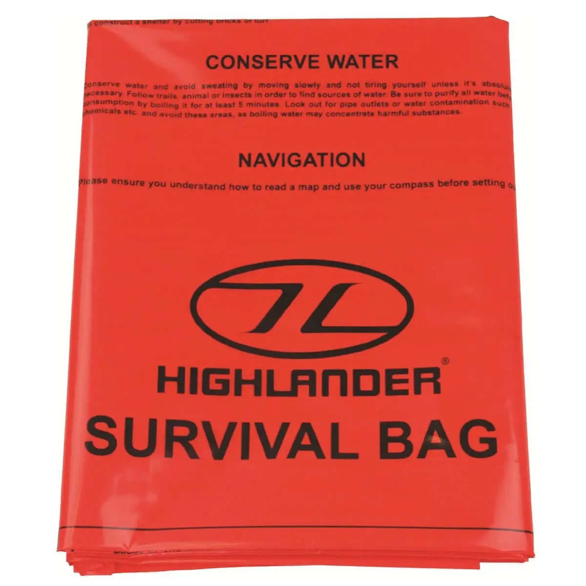 Highlander Emergency Survival Hi-Vis Bivi Bag - John Bull Clothing