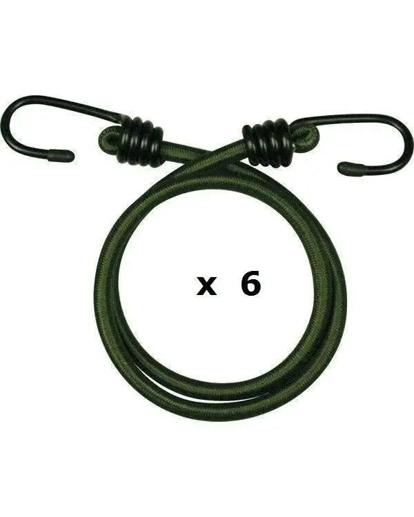 Kombat Olive Bungee 10mm x 60cm Pack of 6 - John Bull Clothing