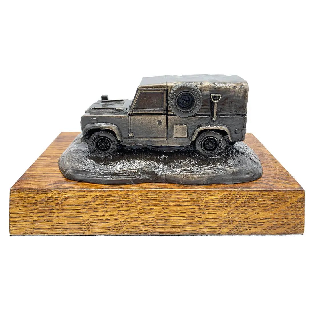 Land Rover Defender Bronze Resin Statue - John Bull Clothing