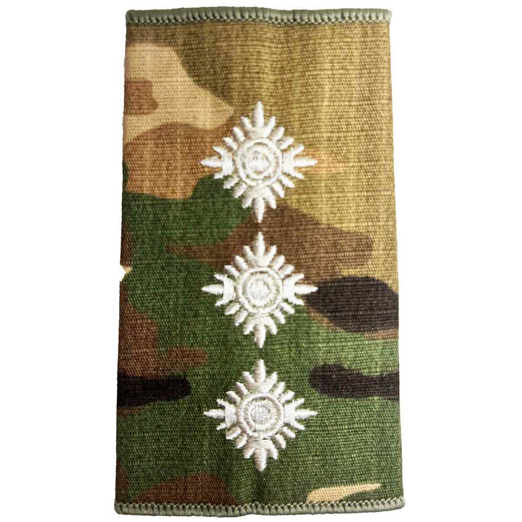 Multicam Rank Slides with Ivory Embroidery Pair | John Bulls