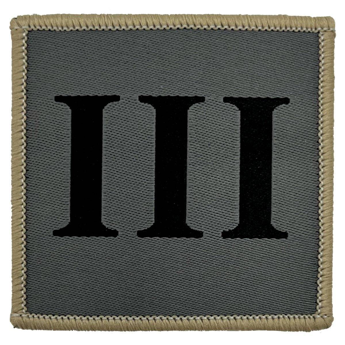 Ranger Regiment III Iron On TRF Badge with Tan Border - John Bull Clothing