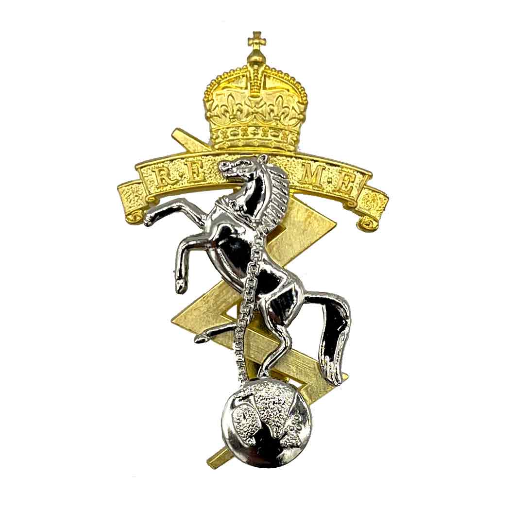 REME Beret Cap Badge with Kings Tudor Crown - John Bull Clothing