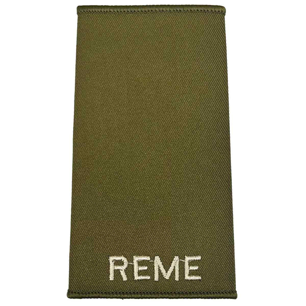 Genuine British Army Royal Engineers Rank Slides, Olive Green, (Lt) | For Sale | The Militaria Shop