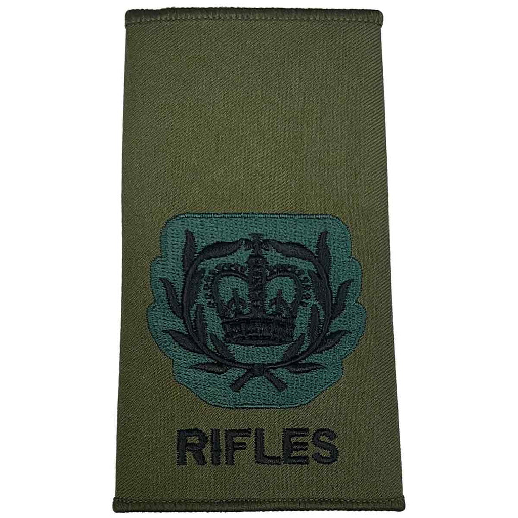 The Rifles Ranks Slides Rifles Regiment Rank Slides Olive Green (Pair) | John Bulls