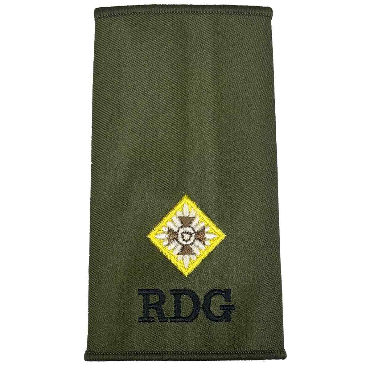 Royal Dragoon Guards Green Rank Slides (Pair) - John Bull Clothing