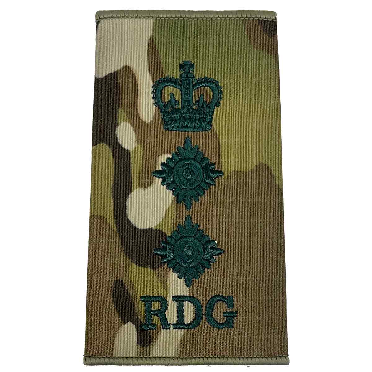Royal Dragoon Guards Multicam Rank Slides (Pair) - John Bull Clothing