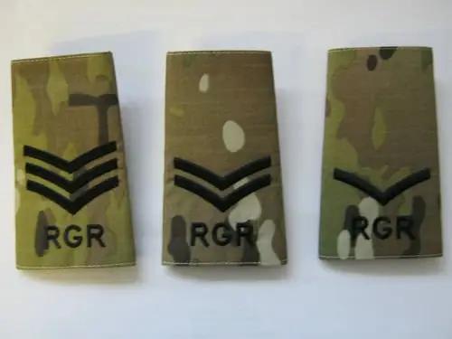 Royal Gurkha Rifles Multicam Rank Slides (Pair) - John Bull Clothing