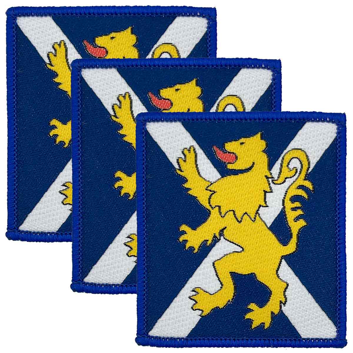 Royal Regiment of Scotland TRF - Iron or Sewn On Flash Blue x3