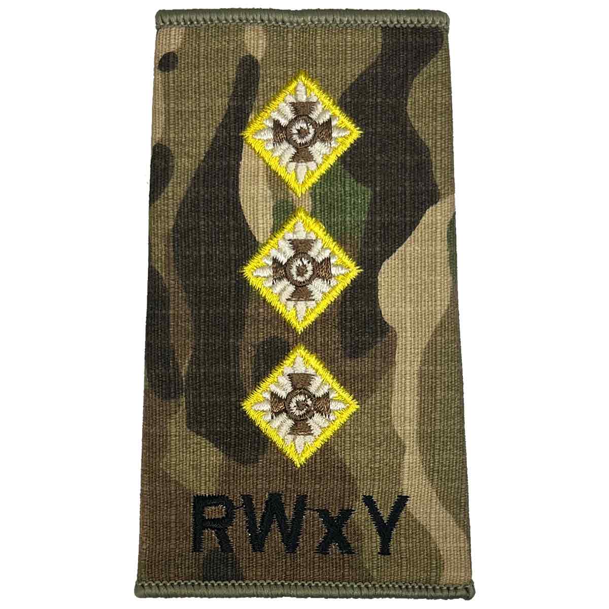 Royal Wessex Yeomanry RWxY Multicam Rank Slides (Pair) - John Bull Clothing