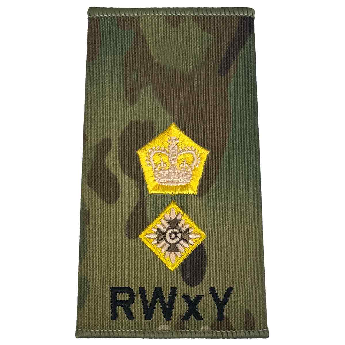 Royal Wessex Yeomanry RWxY Multicam Rank Slides (Pair) - John Bull Clothing