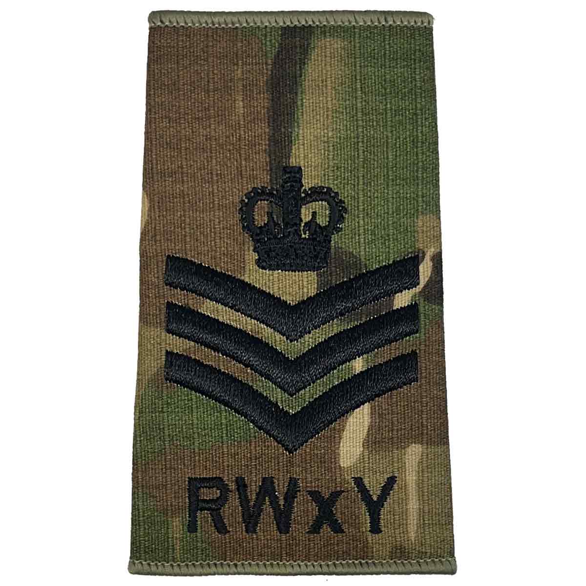 Royal Wessex Yeomanry RWxY Multicam Rank Slides (Pair) - John Bull Clothing