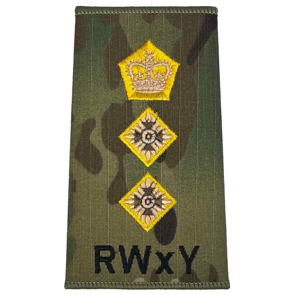 Royal Wessex Yeomanry RWxY Multicam Rank Slides (Pair) - John Bull Clothing