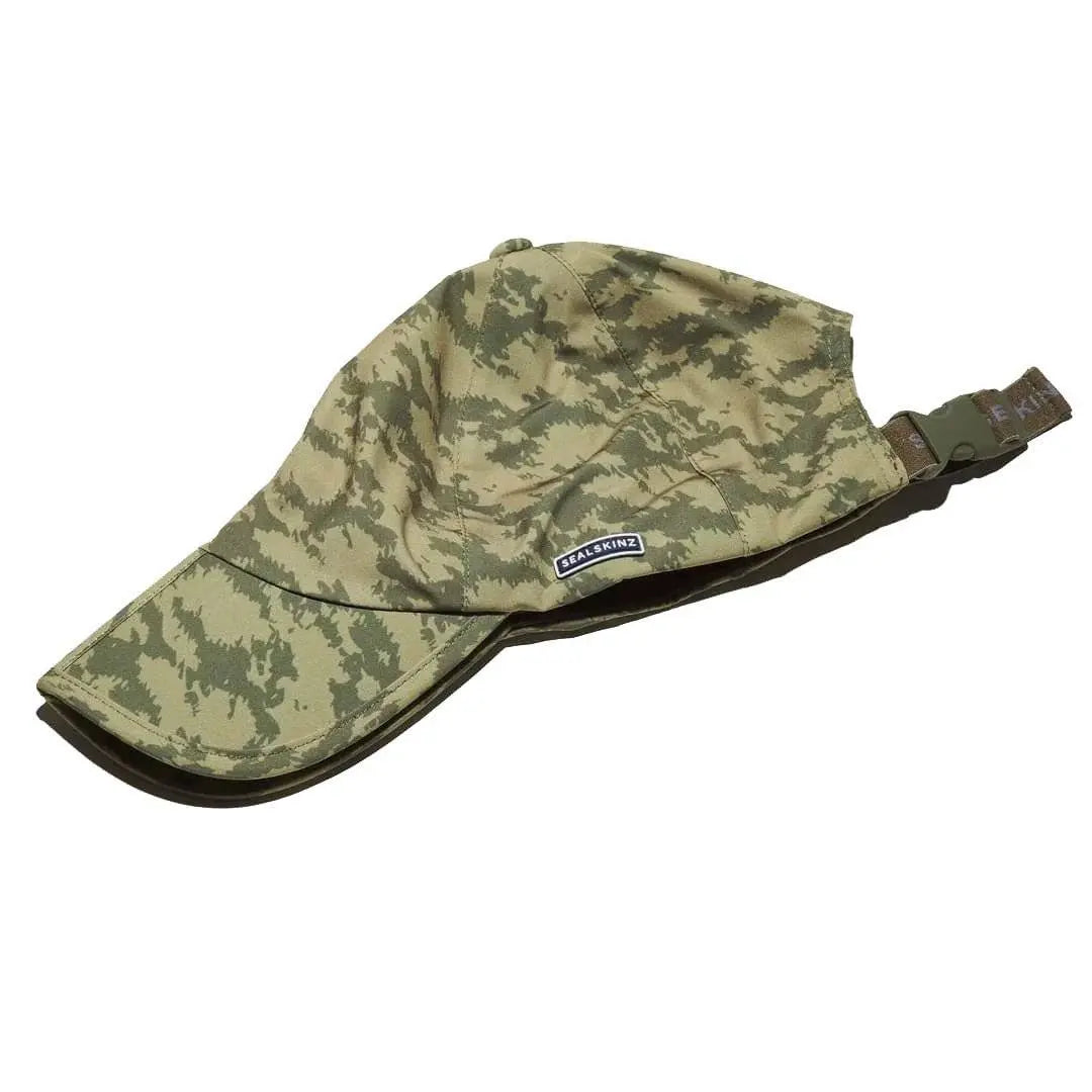 Sealskinz Salle Waterproof Foldable Peak Cap Olive - John Bull Clothing