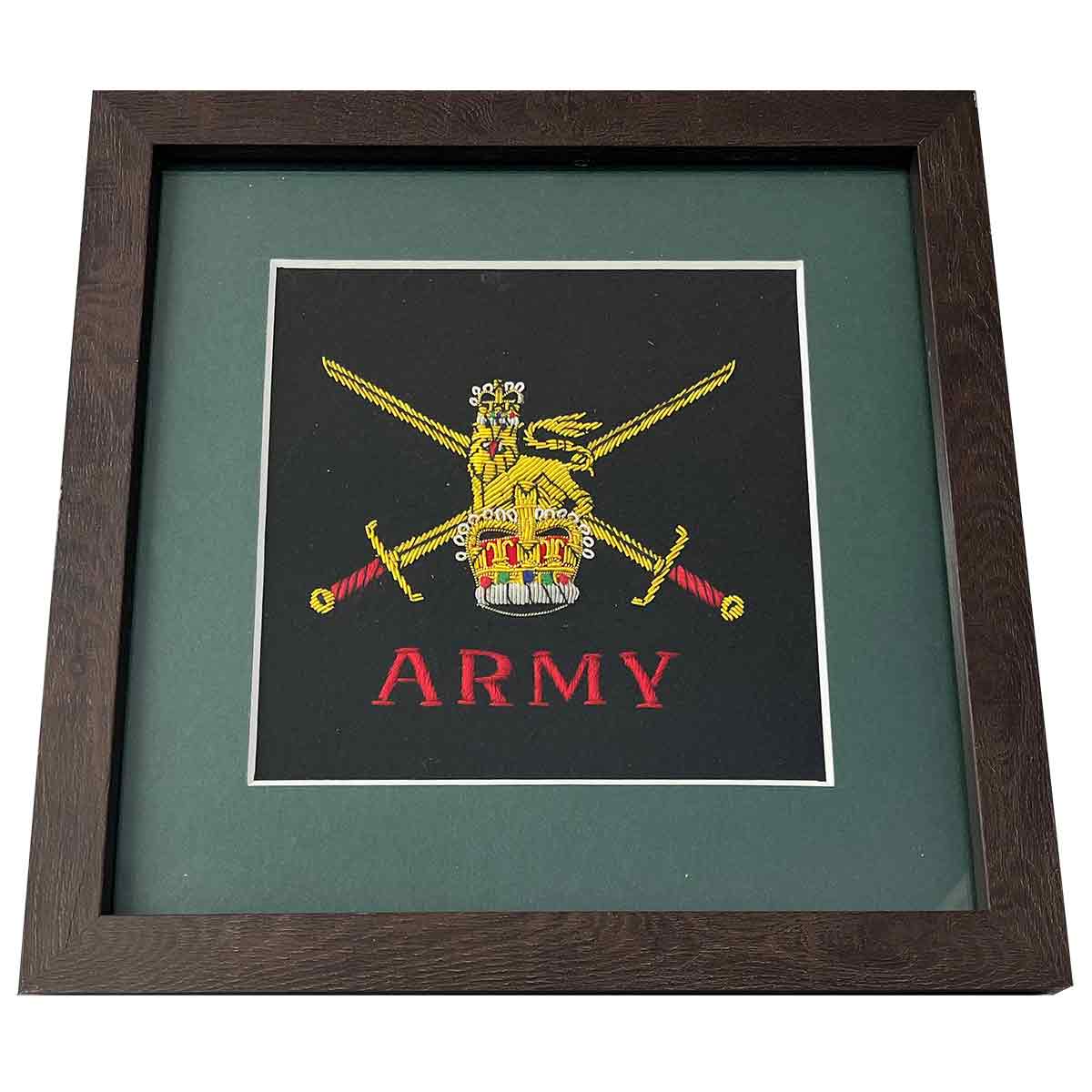 Single Frame Army Presentation with Badge and Plate - John Bull Clothing
