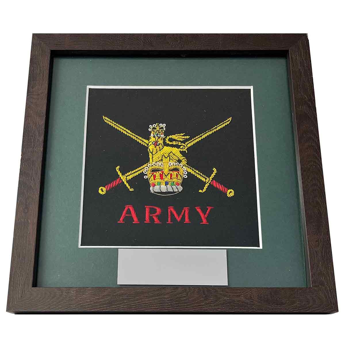 Single Frame Army Presentation with Badge and Plate - John Bull Clothing