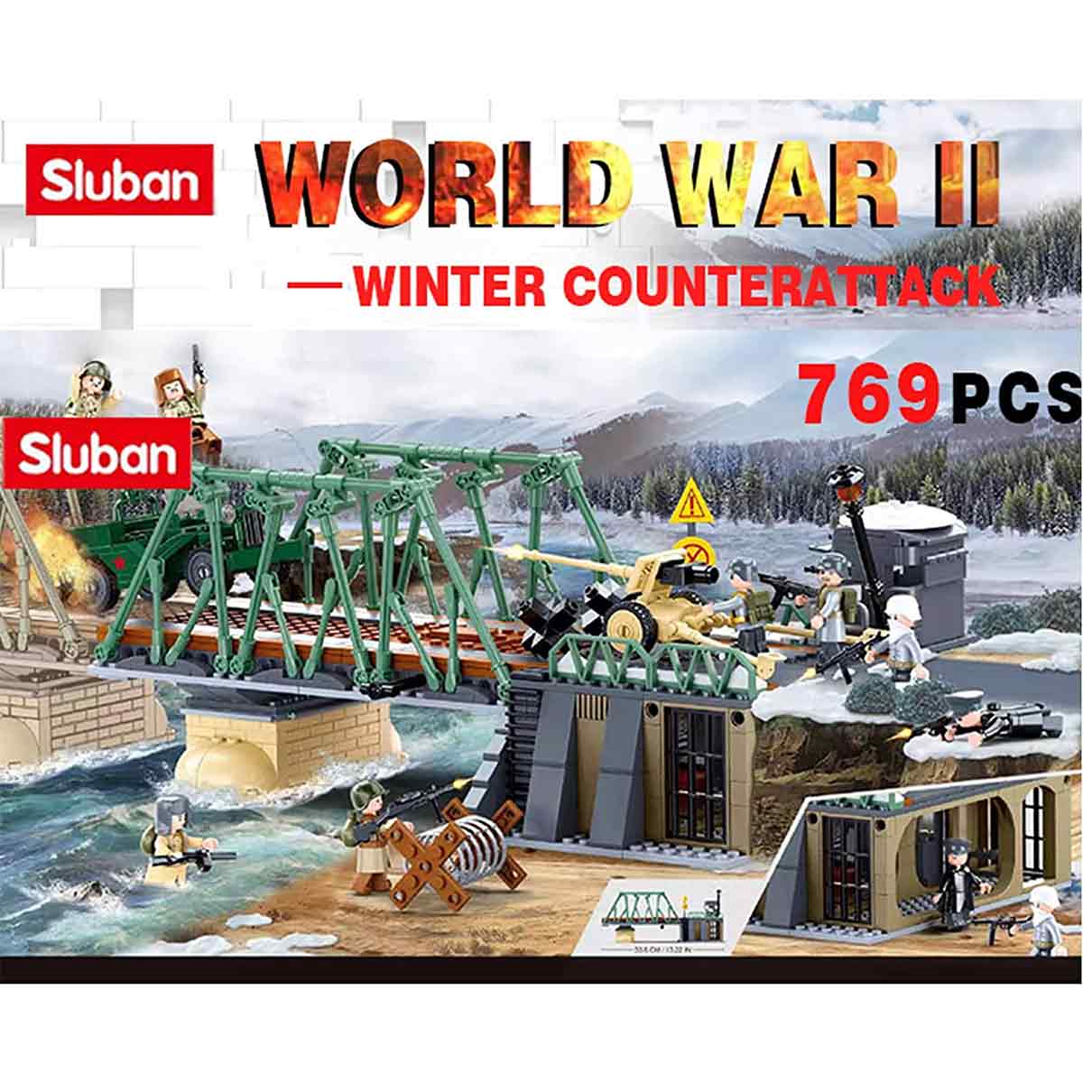 Sluban 1944 Winter Battle of Budapest Battle Building Set M38-B0981 - John Bull Clothing