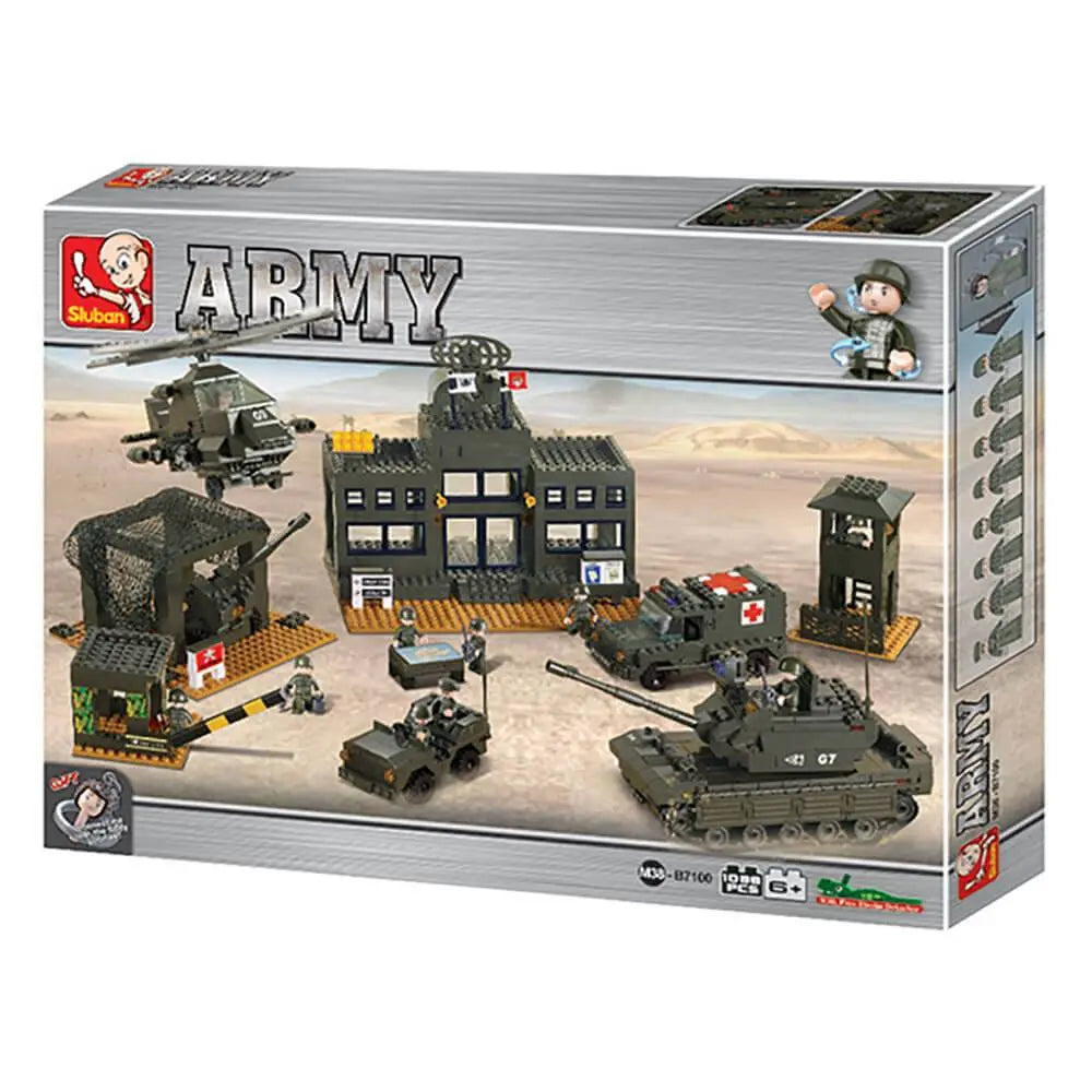 Sluban Army Headquarters Set M38-B7100 - John Bull Clothing