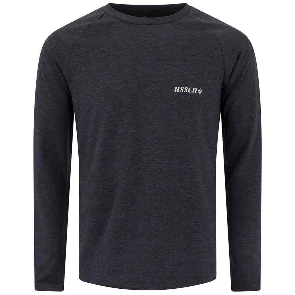 Ussen Baltic Crew Neck Black Thermal Shirt - John Bull Clothing