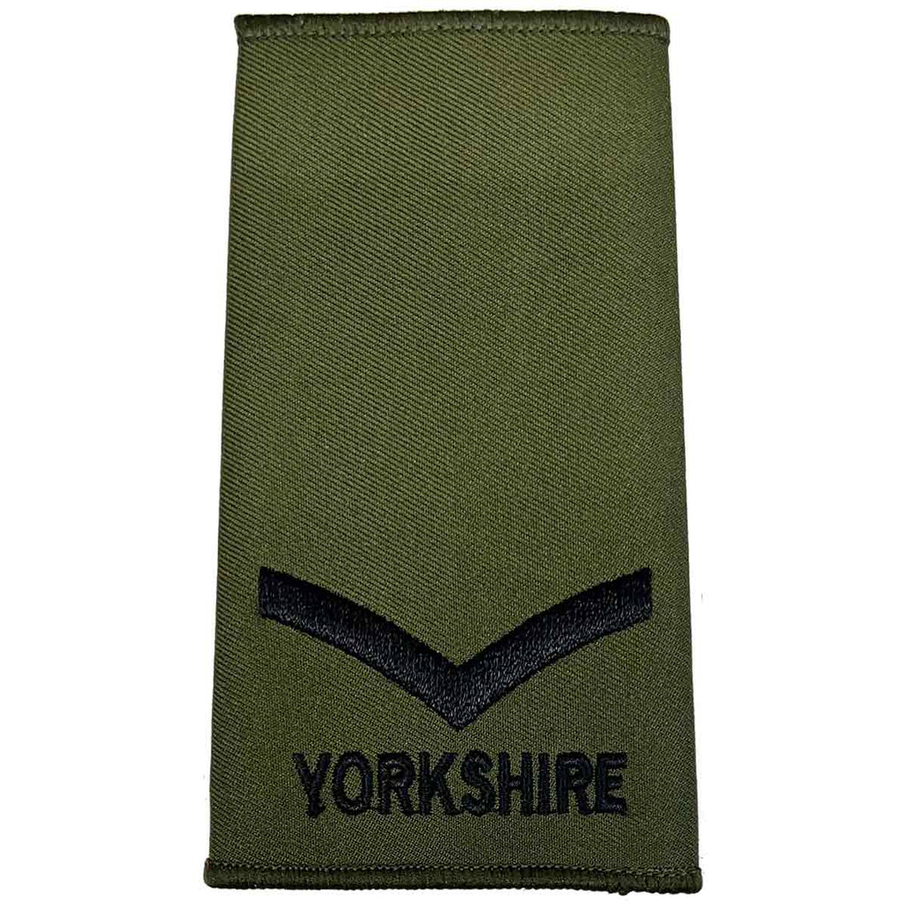 thumbnail interactive-video image 1 of Olive Green Rank Patch - Commando / Airborne Style - 5cm X 7cm - All Ranks 1 of 2