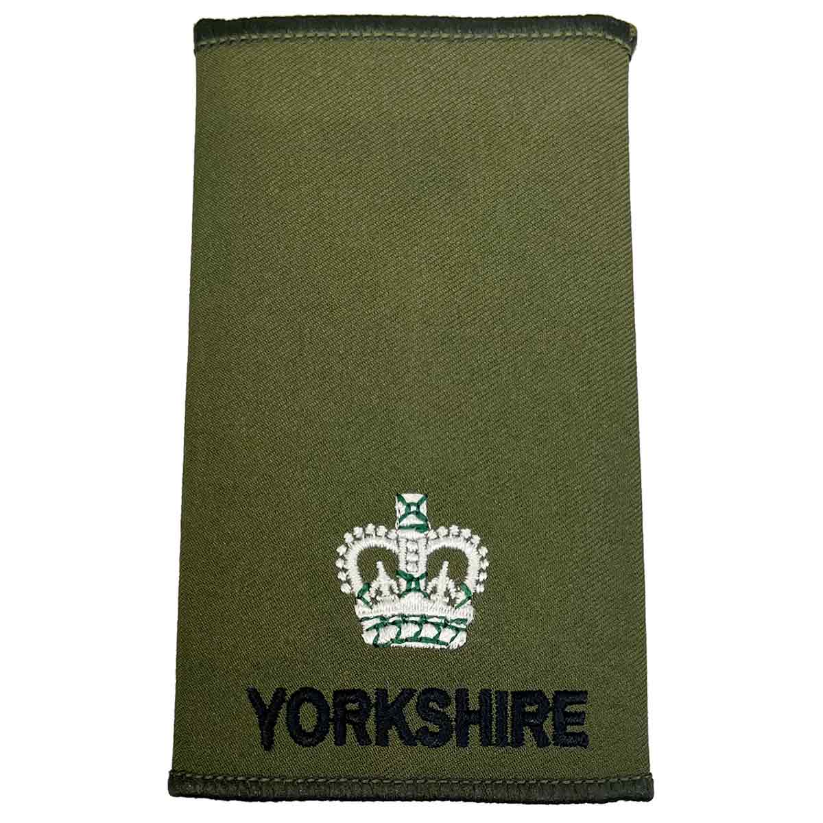 ROYAL YORKSHIRE REGIMENT OLIVE RANK SLIDES SOLD IN PAIRS | UK